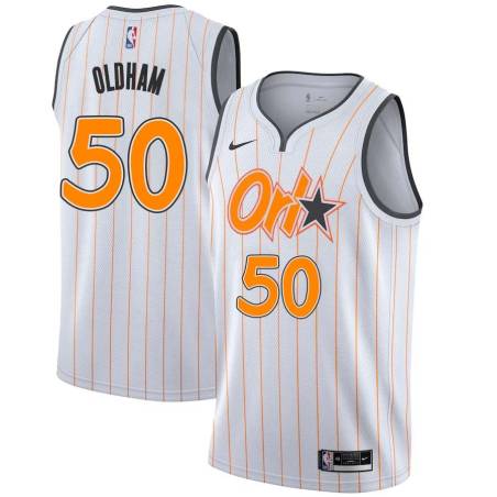 20-21_City Jawann Oldham Magic #50 Twill Basketball Jersey FREE SHIPPING