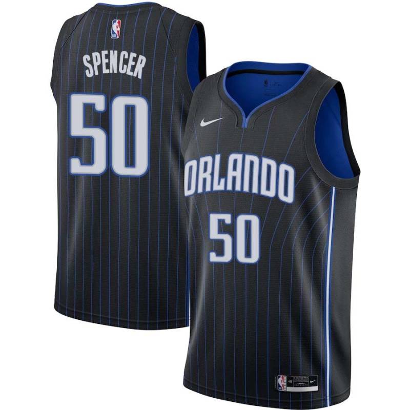 Black Felton Spencer Magic #50 Twill Basketball Jersey FREE SHIPPING