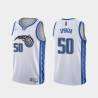 White_Earned Felton Spencer Magic #50 Twill Basketball Jersey FREE SHIPPING