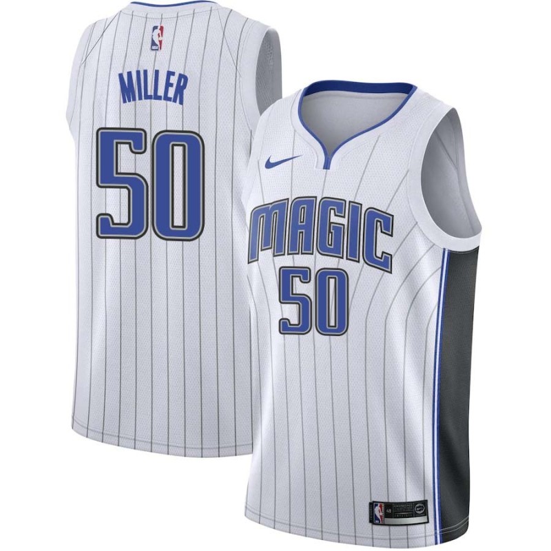White Mike Miller Magic #50 Twill Basketball Jersey FREE SHIPPING