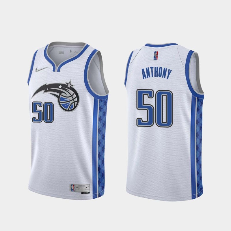 White_Earned Cole Anthony Magic #50 Twill Basketball Jersey FREE SHIPPING