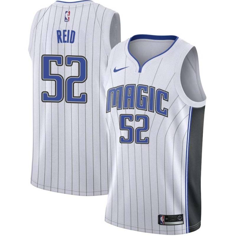 White Don Reid Magic #52 Twill Basketball Jersey FREE SHIPPING