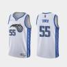 White_Earned Keith Tower Magic #55 Twill Basketball Jersey FREE SHIPPING