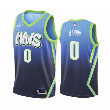 2019-20_City Shawn Marion Mavericks #0 Twill Basketball Jersey FREE SHIPPING