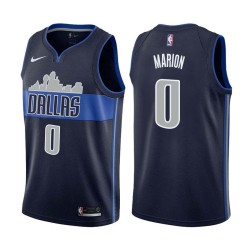 Navy2 Shawn Marion Mavericks #0 Twill Basketball Jersey FREE SHIPPING