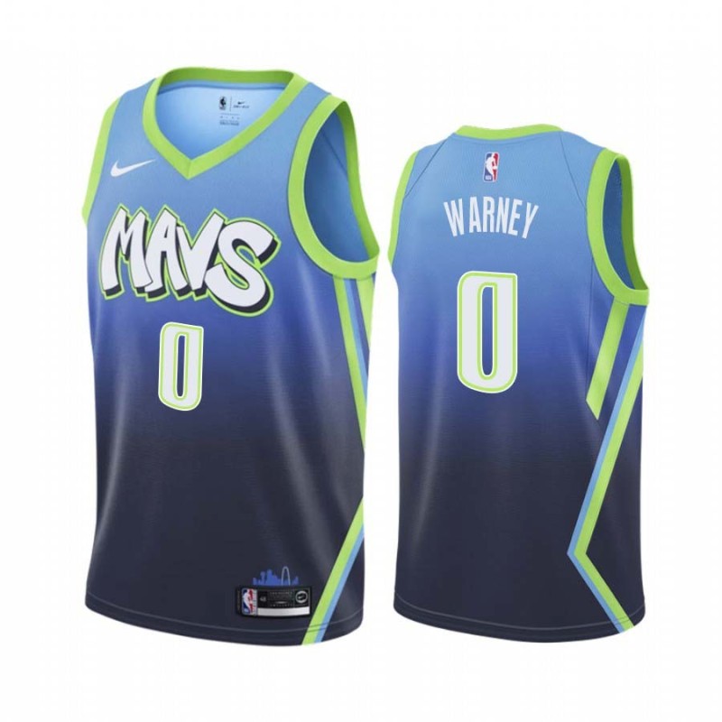 2019-20_City Jameel Warney Mavericks #0 Twill Basketball Jersey FREE SHIPPING