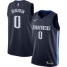 Navy Josh Richardson Mavericks #0 Twill Basketball Jersey FREE SHIPPING