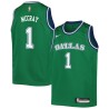 Green_Throwback Rodney McCray Mavericks #1 Twill Basketball Jersey FREE SHIPPING