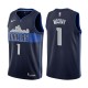 Navy2 Rodney McCray Mavericks #1 Twill Basketball Jersey FREE SHIPPING