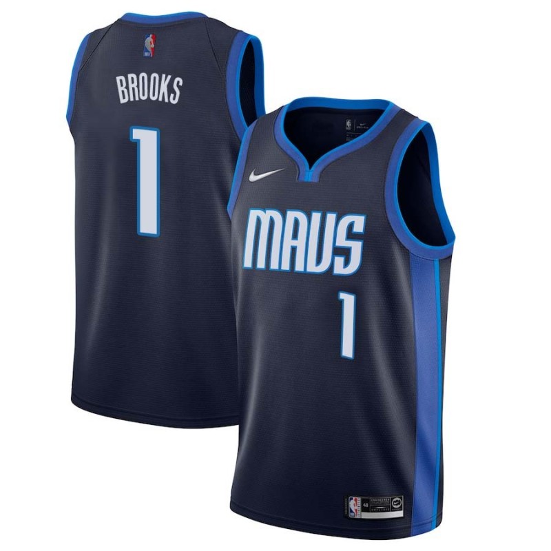 2020-21_Earned Scott Brooks Mavericks #1 Twill Basketball Jersey FREE SHIPPING