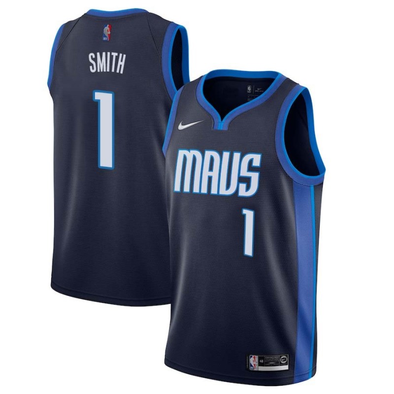 2020-21_Earned Stevin Smith Mavericks #1 Twill Basketball Jersey FREE SHIPPING