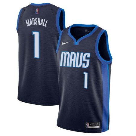 2020-21_Earned Rawle Marshall Mavericks #1 Twill Basketball Jersey FREE SHIPPING