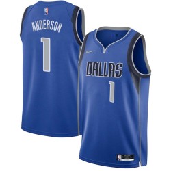 Justin Anderson Mavericks #1 Twill Basketball Jersey FREE SHIPPING