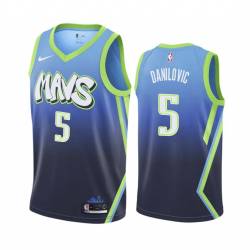 2019-20_City Sasha Danilovic Mavericks #5 Twill Basketball Jersey FREE SHIPPING