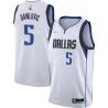 2021-22_White_Diamond Sasha Danilovic Mavericks #5 Twill Basketball Jersey FREE SHIPPING