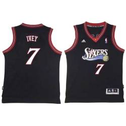 Black Throwback Royal Ivey Twill Basketball Jersey -76ers #7 Ivey Twill Jerseys, FREE SHIPPING