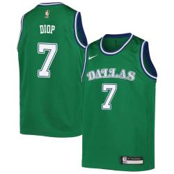 Green_Throwback DeSagana Diop Mavericks #7 Twill Basketball Jersey FREE SHIPPING