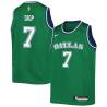 Green_Throwback DeSagana Diop Mavericks #7 Twill Basketball Jersey FREE SHIPPING