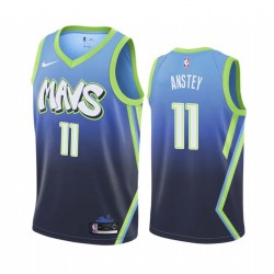 2019-20_City Chris Anstey Mavericks #11 Twill Basketball Jersey FREE SHIPPING