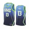 2019-20_City Delonte West Mavericks #13 Twill Basketball Jersey FREE SHIPPING