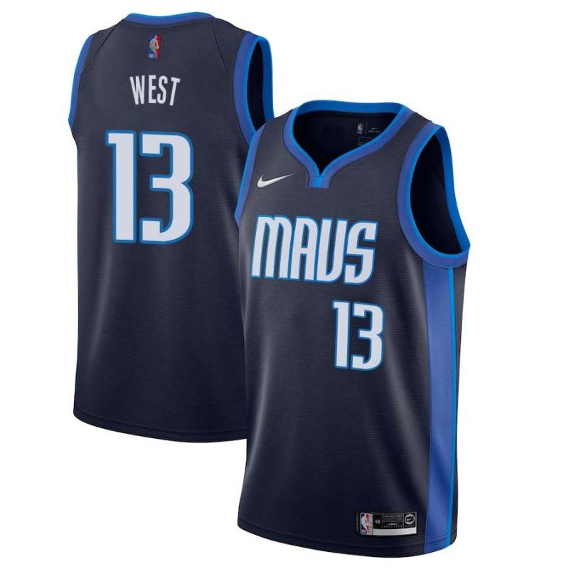 2020-21_Earned Delonte West Mavericks #13 Twill Basketball Jersey FREE SHIPPING