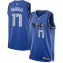 2021-22_Blue_Diamond Antoine Rigaudeau Mavericks #17 Twill Basketball Jersey FREE SHIPPING