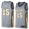 Gray Butch Lee Twill Basketball Jersey -Cavaliers #15 Lee Twill Jerseys, FREE SHIPPING