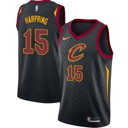 Black Matt Harpring Twill Basketball Jersey -Cavaliers #15 Harpring Twill Jerseys, FREE SHIPPING