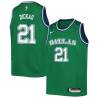 Green_Throwback Dan Dickau Mavericks #21 Twill Basketball Jersey FREE SHIPPING