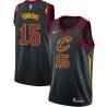 Black Cedric Simmons Twill Basketball Jersey -Cavaliers #15 Simmons Twill Jerseys, FREE SHIPPING