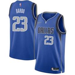 2021-22_Blue_Diamond Steve Bardo Mavericks #23 Twill Basketball Jersey FREE SHIPPING