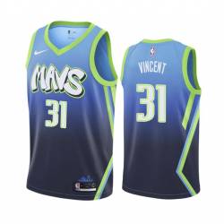 2019-20_City Jay Vincent Mavericks #31 Twill Basketball Jersey FREE SHIPPING