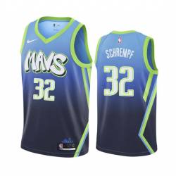 2019-20_City Detlef Schrempf Mavericks #32 Twill Basketball Jersey FREE SHIPPING