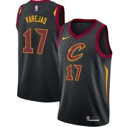 Black Anderson Varejao Twill Basketball Jersey -Cavaliers #17 Varejao Twill Jerseys, FREE SHIPPING