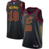 Black McCoy McLemore Twill Basketball Jersey -Cavaliers #18 McLemore Twill Jerseys, FREE SHIPPING