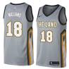 Gray Hot Rod Williams Twill Basketball Jersey -Cavaliers #18 Williams Twill Jerseys, FREE SHIPPING