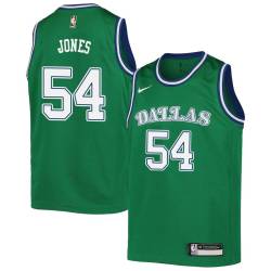 Green_Throwback Popeye Jones Mavericks #54 Twill Basketball Jersey FREE SHIPPING