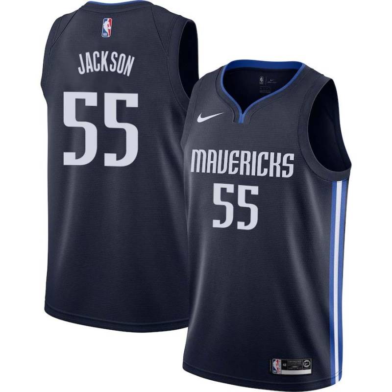 Navy Pierre Jackson Mavericks #55 Twill Basketball Jersey FREE SHIPPING