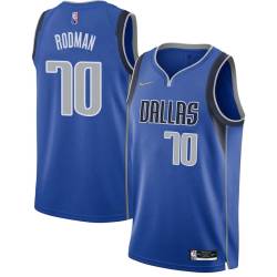 2021-22_Blue_Diamond Dennis Rodman Mavericks #70 Twill Basketball Jersey FREE SHIPPING