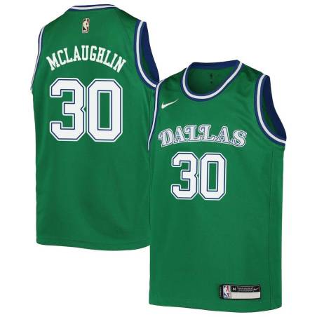 Green_Throwback 2021 Draft JaQuori McLaughlin Mavericks #30 Twill Basketball Jersey FREE SHIPPING