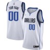 2021-22_White_Diamond Customized Dallas Mavericks Twill Basketball Jersey FREE SHIPPING