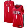 Red Larry Drew II Pelicans #1 Twill Basketball Jersey FREE SHIPPING