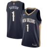 Navy Andrew Harrison Pelicans #1 Twill Basketball Jersey FREE SHIPPING