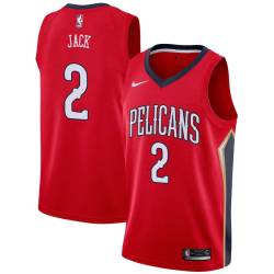 Red Jarrett Jack Pelicans #2 Twill Basketball Jersey FREE SHIPPING