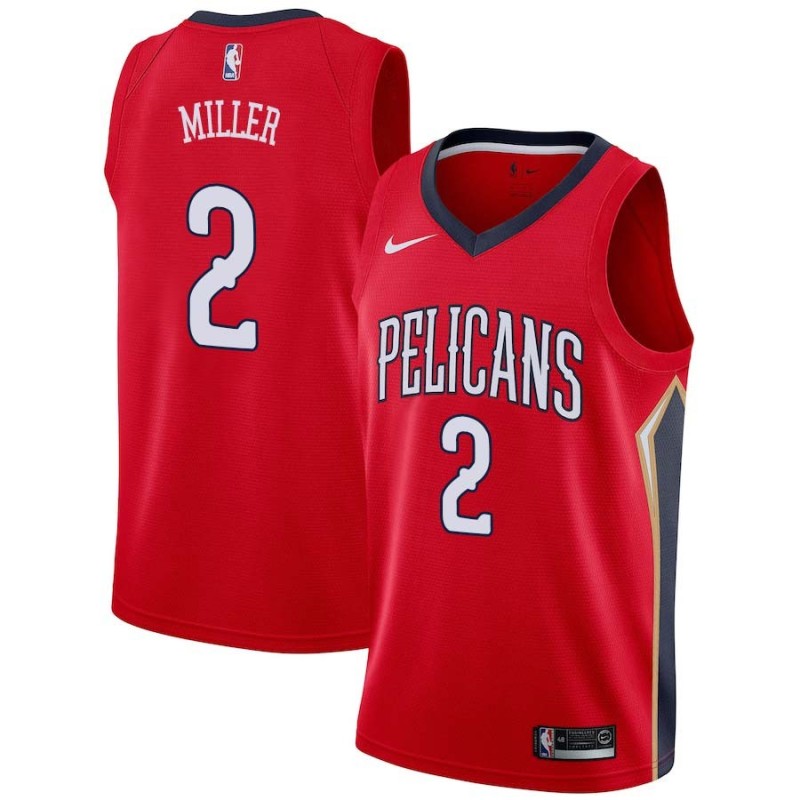 Red Darius Miller Pelicans #2 Twill Basketball Jersey FREE SHIPPING