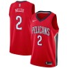 Red Darius Miller Pelicans #2 Twill Basketball Jersey FREE SHIPPING