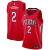 Red Elliot Williams Pelicans #2 Twill Basketball Jersey FREE SHIPPING