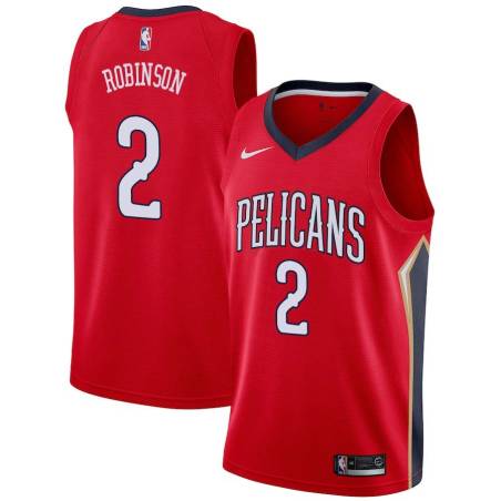 Red Nate Robinson Pelicans #2 Twill Basketball Jersey FREE SHIPPING