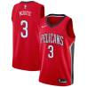 Red Nikola Mirotic Pelicans #3 Twill Basketball Jersey FREE SHIPPING