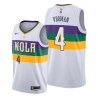 2019-20City Jackson Vroman Pelicans #4 Twill Basketball Jersey FREE SHIPPING